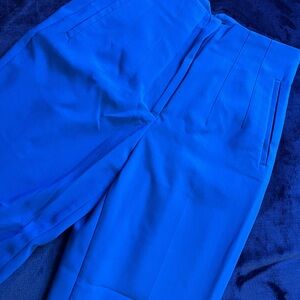 Zara High Waisted Bright Blue Pants
